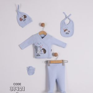 Hedgehog & Squirrel Newborn 5-Piece Set (NO PINK FOTO)