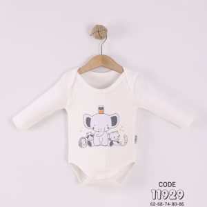 Elephant & Friends Baby Long Sleeve Bodysuit