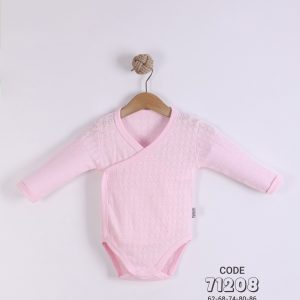 Circle Pointelle Baby Long Sleeve Bodysuit